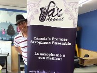 Retractable banner for Sax Appeal  Another happy customer!